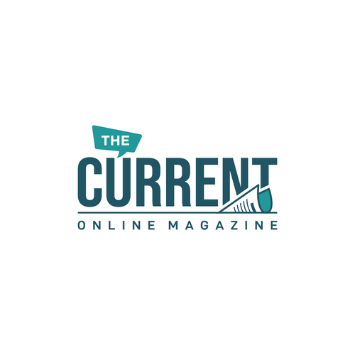 Magazine logo with the title 'The Current'