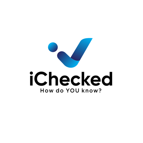 Mobile brand with the title 'Logo for iChecked.'