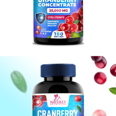 Cranberry Concentrate Supplement design