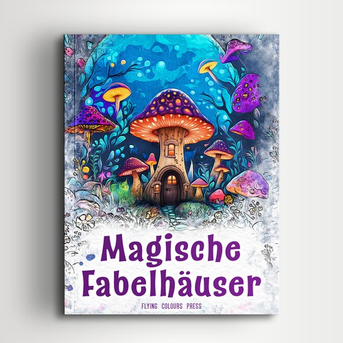 Magic book cover with the title 'Magic fantasy houses'