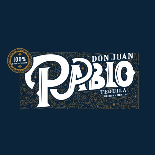 Pattern brand with the title 'Concept logo label design'