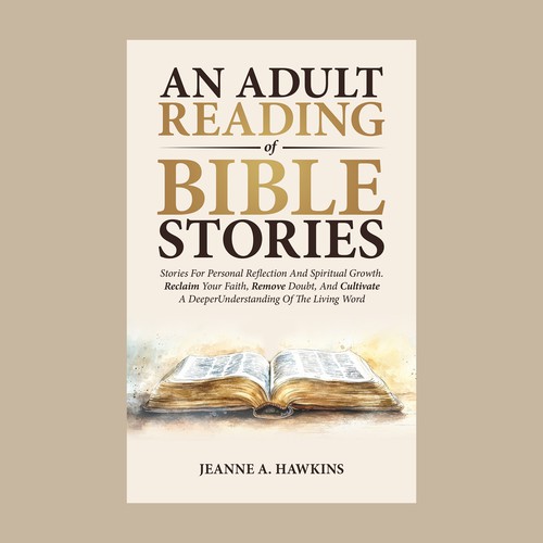 Bible book cover with the title 'An Adult Reading Of Bible Stories'