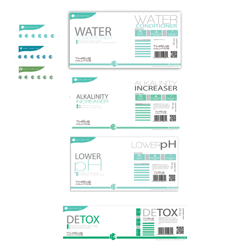 Aquarium design with the title 'Packaging design'