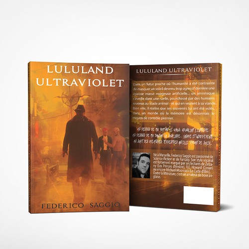 Steampunk book cover with the title 'Book cover '