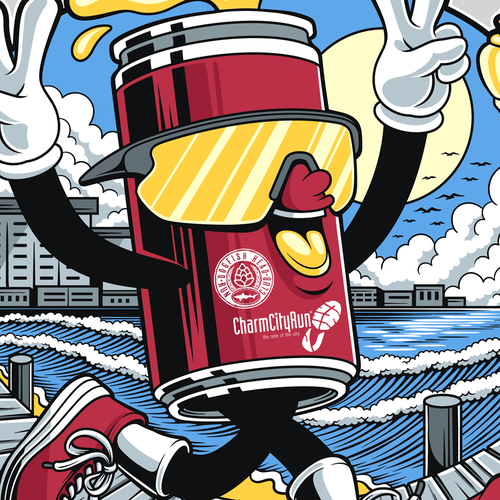 Beer t-shirt with the title 'Runner's T-shirt'