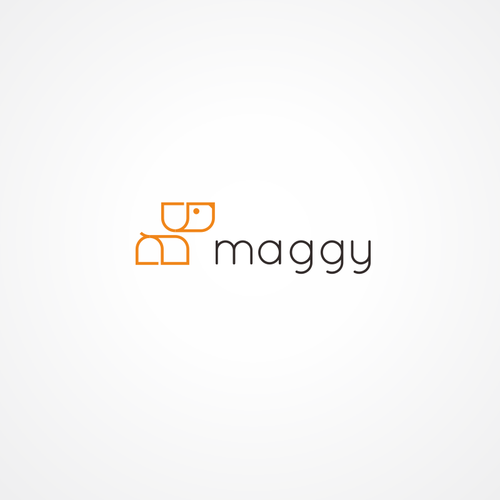 Paper logo with the title 'A Dog Logo'