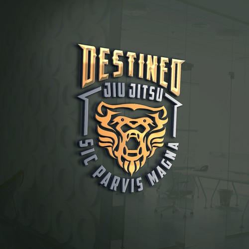 Lion brand with the title 'Destined jiu jitsu '