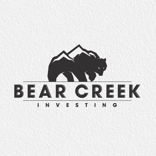 Creek design with the title 'Bear logo'