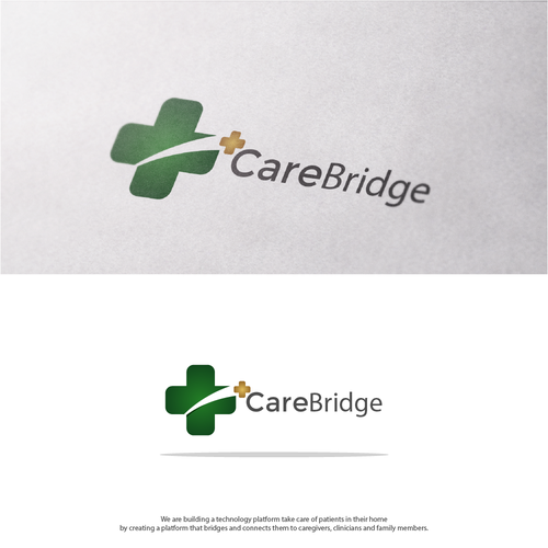 Indian logo with the title 'bold and creative logo for care bridge'