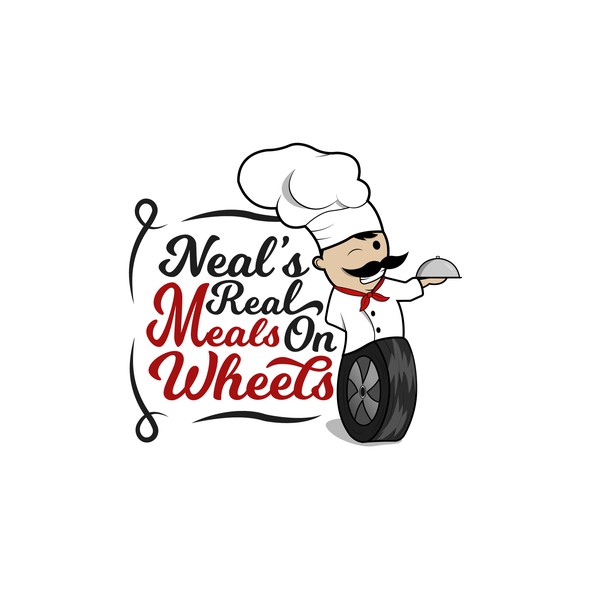 Meal logo with the title 'Neals's Reals Meals on Wheels'