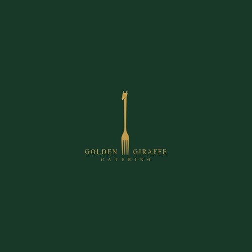 Giraffe logo with the title 'classy and luxy "High End Catering Business" '