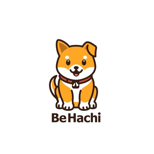 Puppy design with the title 'Be Hachi'