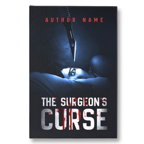 Paranormal book cover with the title ''The Surgeons Curse' book cover'