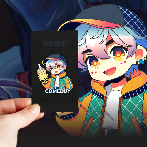 Chibi design with the title 'Chibi Star Pin'