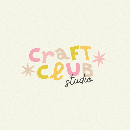 Scissors logo with the title 'craft club studio'