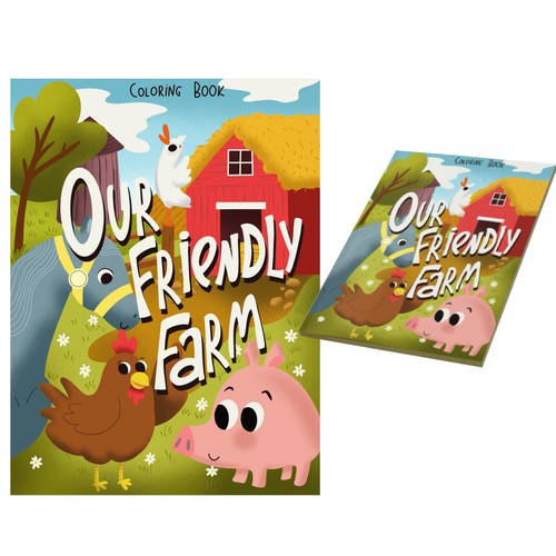 Coloring design with the title 'Coloring Book'