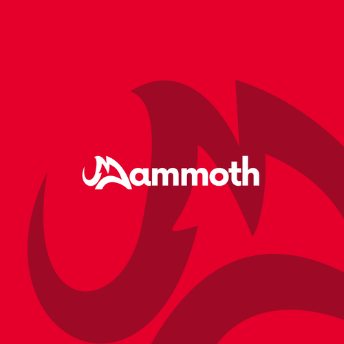 Mammoth logo with the title 'Logo concept for a brand that sells bicycles and cycling equipment'