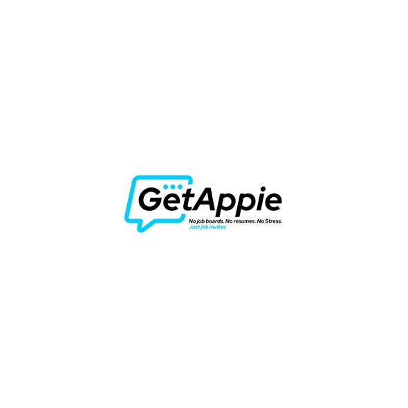 Neon blue tiktok logo with the title 'GetAppie'