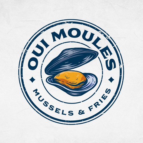 Oyster logo with the title 'Oui Moules'