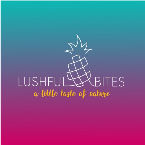 Pineapple logo with the title 'A logo for a site which sells exotic fruit'