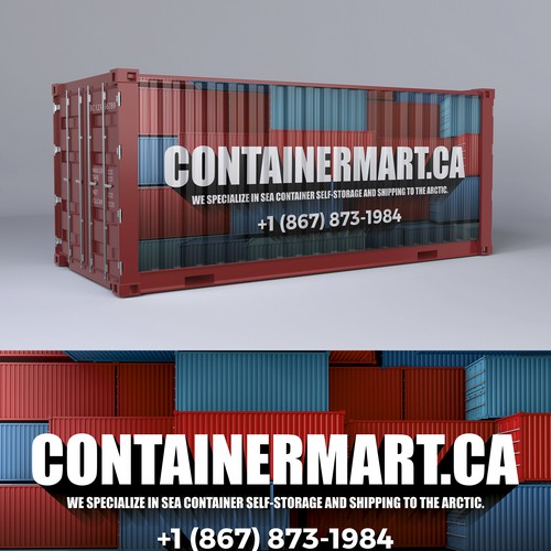 Container design with the title 'ContainerMart.ca Banner'