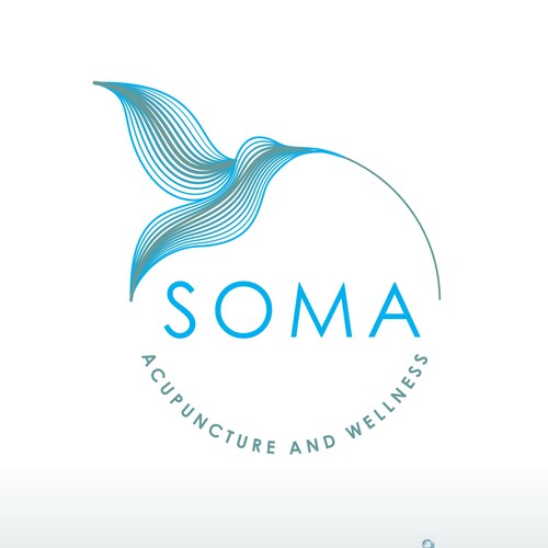 Bird brand with the title 'Acupuncture Logo Design'