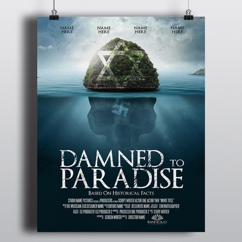 Movie design with the title 'Movie-Poster for Caribbean film production'