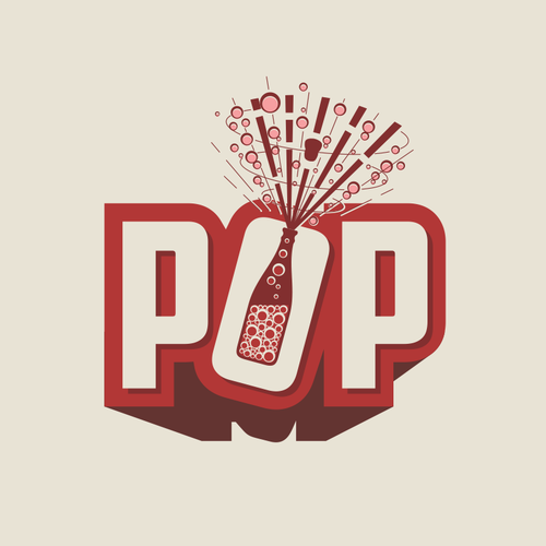 Celebration design with the title 'POP Logo'