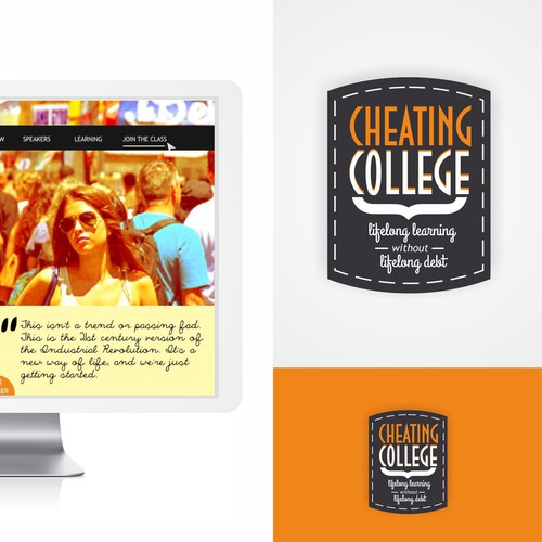 College logo with the title 'Help this blog revolutionize education'