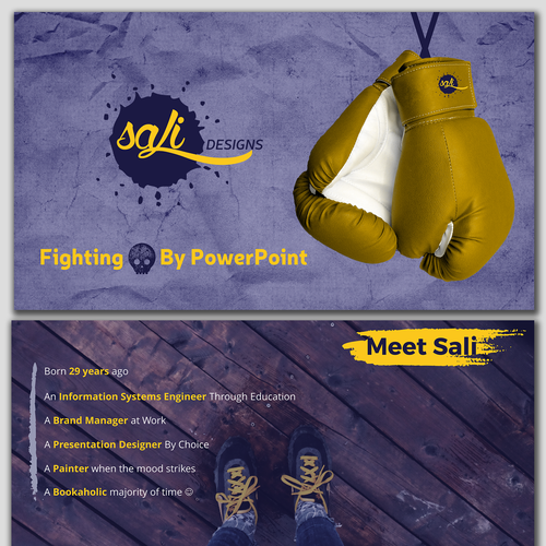 Paint design with the title 'My Presentation ;)'