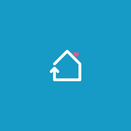 Heart brand with the title 'Simple & fun logo design for Uplift Renovations'