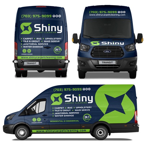 Plumbing design with the title 'Shiny Carpet Cleaning Wrap Design'