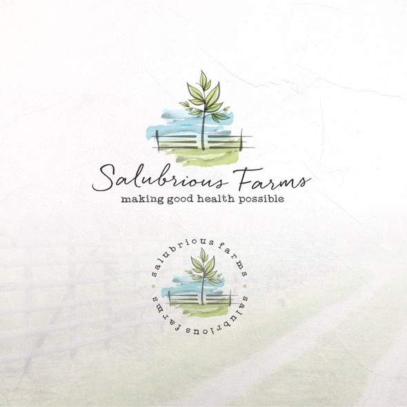 Milk brand with the title 'Logo Concept For Salubrious Farms'