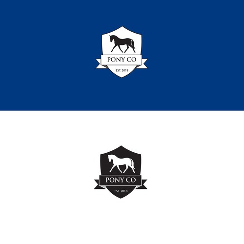 Pony design with the title 'Pony co logo'
