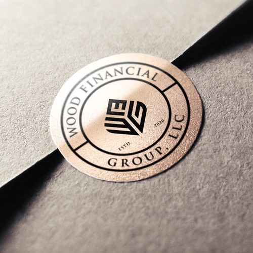 Corporate design logo with the title 'Wood Financial Group, LLC and/or WFG'