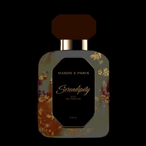 Perfume design with the title 'Fragrance Brand - Maison X Paris'