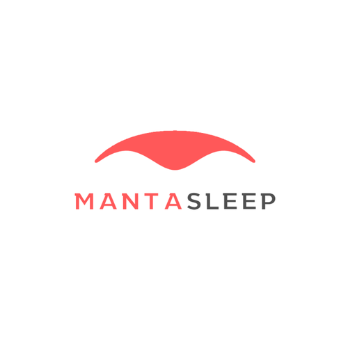 Sleep logo with the title 'Logo concepts for "Manta Sleep"'