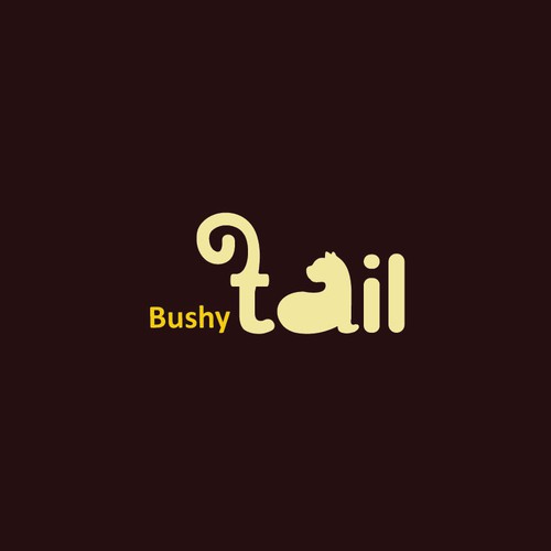 Pet shop logo with the title 'Bushy Tail'