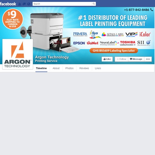 Orange design with the title 'FaceBook Cover '