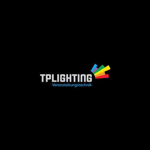 Manufacturing logo with the title 'Colorful Lighting Company Logo'
