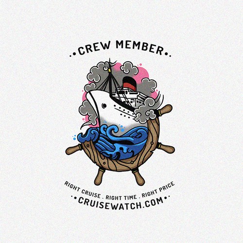 Team t-shirt with the title 'Team Member Polo Shirt for Cruise Vacation'