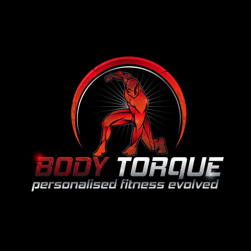 Fitness brand with the title 'Kick-Ass Torque-Fitness logo'