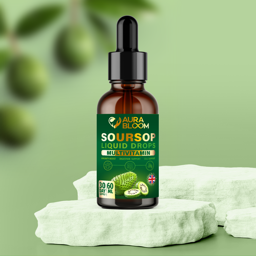 Packaging with the title 'Multivitamin label design - supplement dietary design'