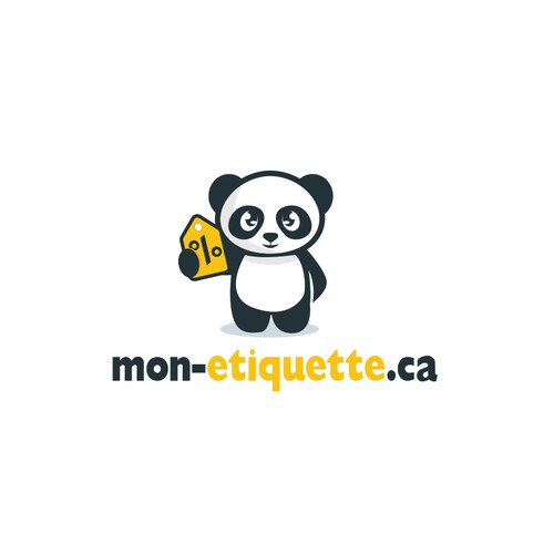 Panda logo with the title 'panda logo design '