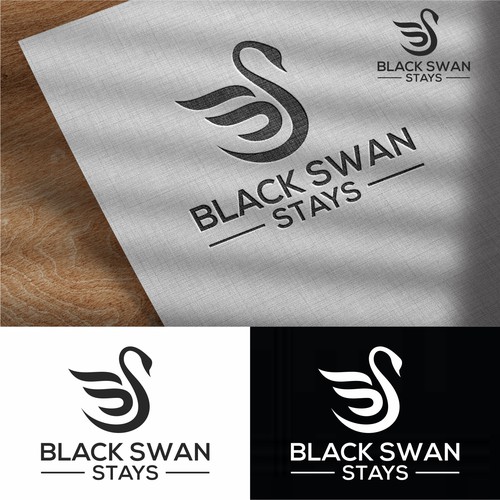 Swan logo with the title 'Real estate & mortgage Logo'