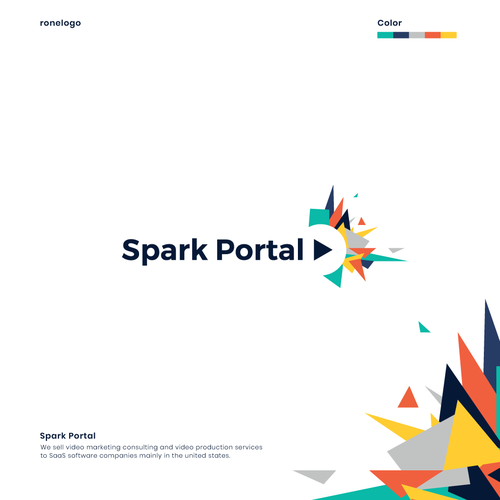 Portal logo with the title 'Spark Portal Logo Design Proposal - For sale'