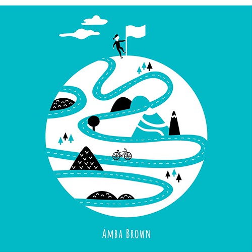 Blue book cover with the title 'Inspiring book cover for teenagers'