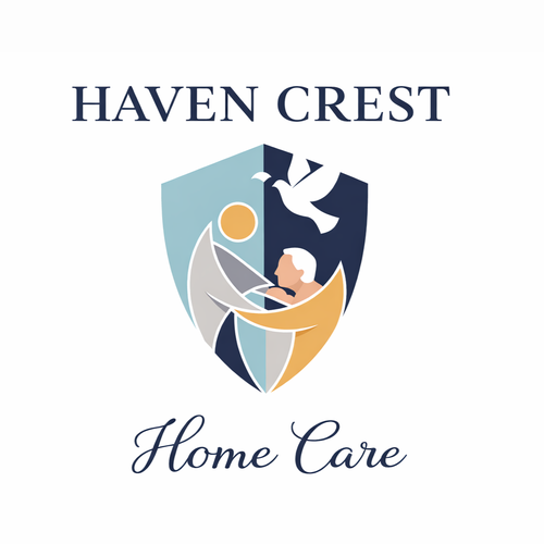 Help logo with the title 'Havencrest Home Care logo'