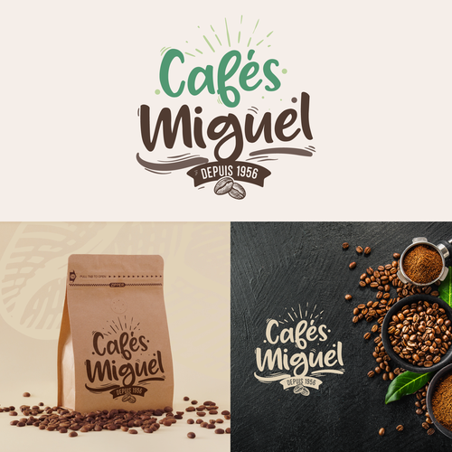 Hipster brand with the title 'Coffee shop'