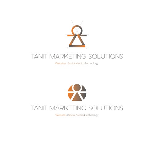 Web design logo with the title 'Marketing solutions'